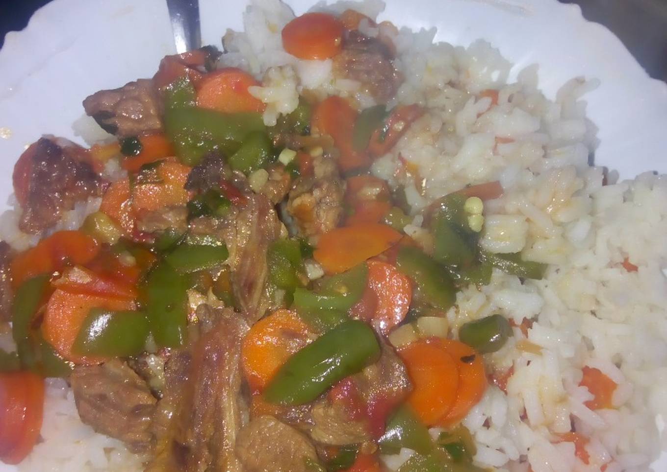 beef with rice