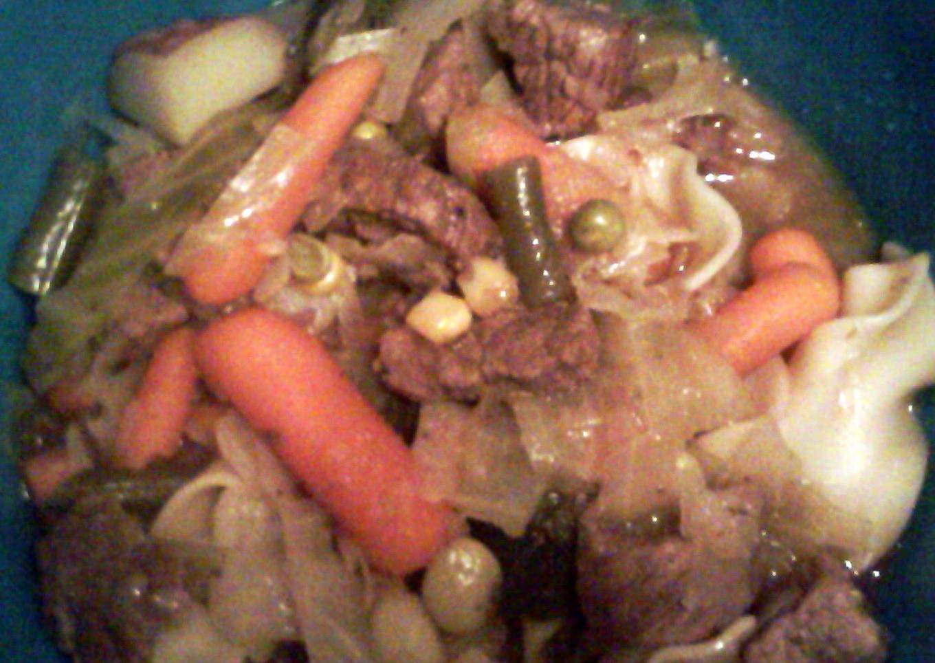 hearty beef stew with cabbage