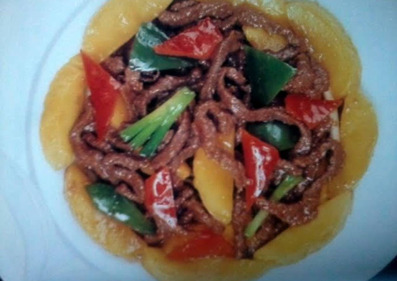 lovebeauts stir fried beef with mango