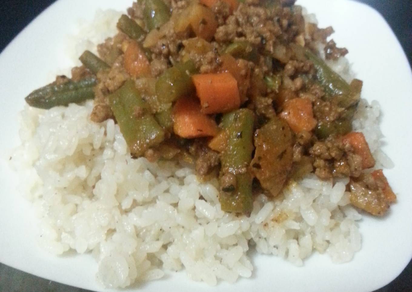 egyptian style mixed vegetables beef