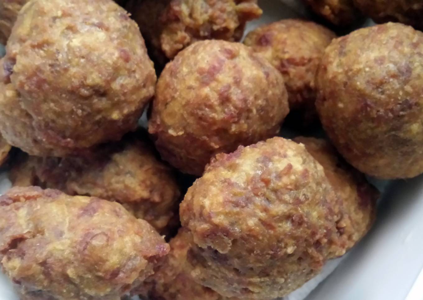fried curry beef balls