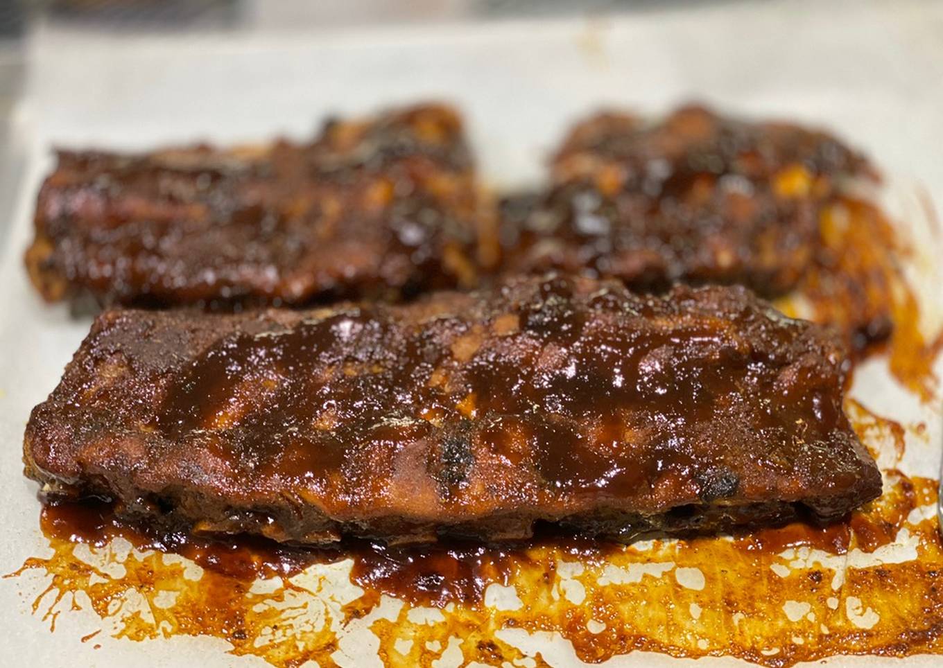 Stove Top Pressure Cooker Baby Back Ribs — BBQ sauce