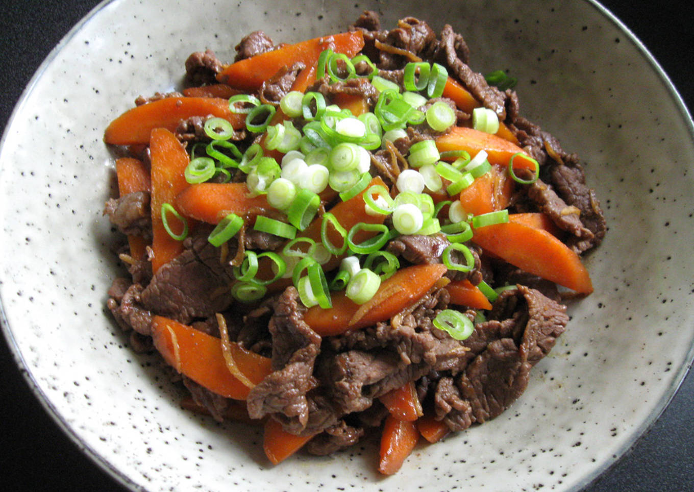 beef carrot in japanese flavour