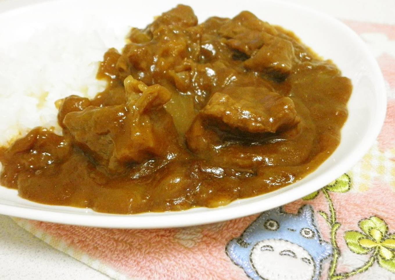 made in a rice cooker tender beef shank curry