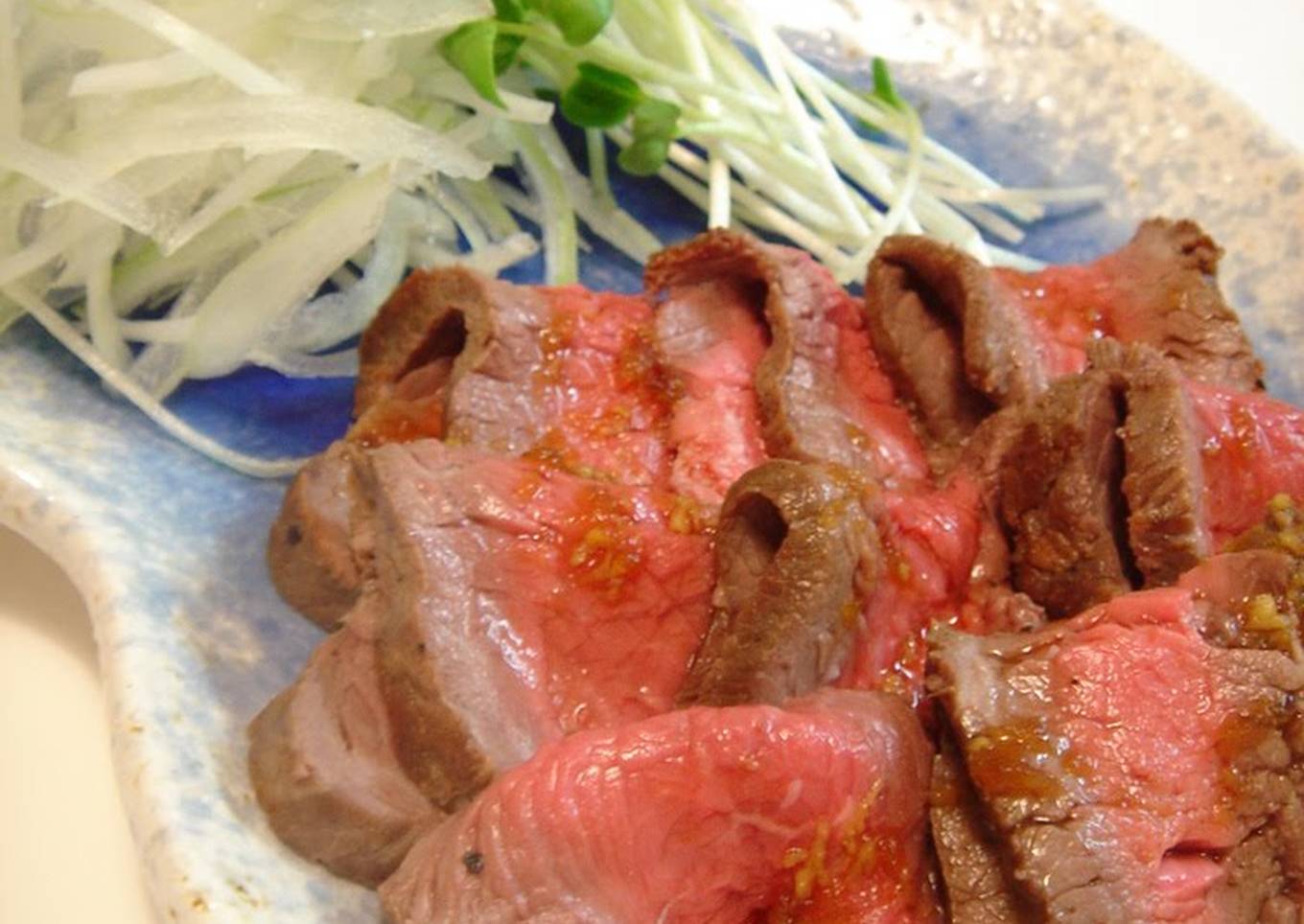 roast beef style beef tataki