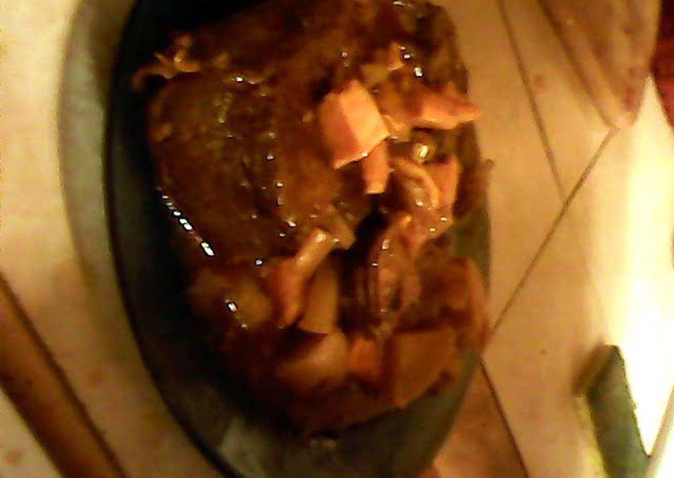 tangy roast beef with leek, turnip, and sweet potatoes