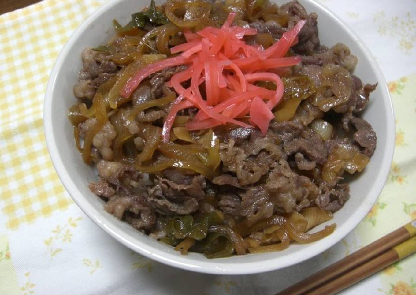 beef rice bowl gyudon in 10 minutes