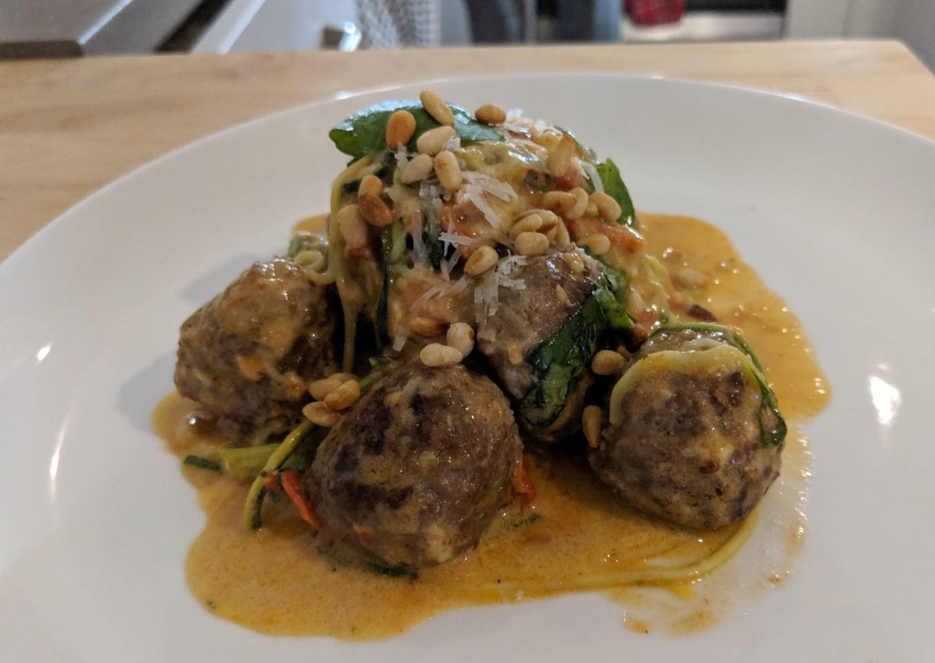Courgetti and Meatballs