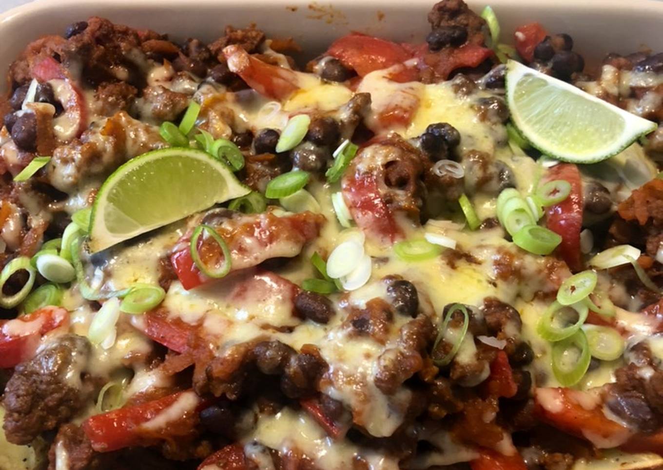 mexican style beef loaded wedges
