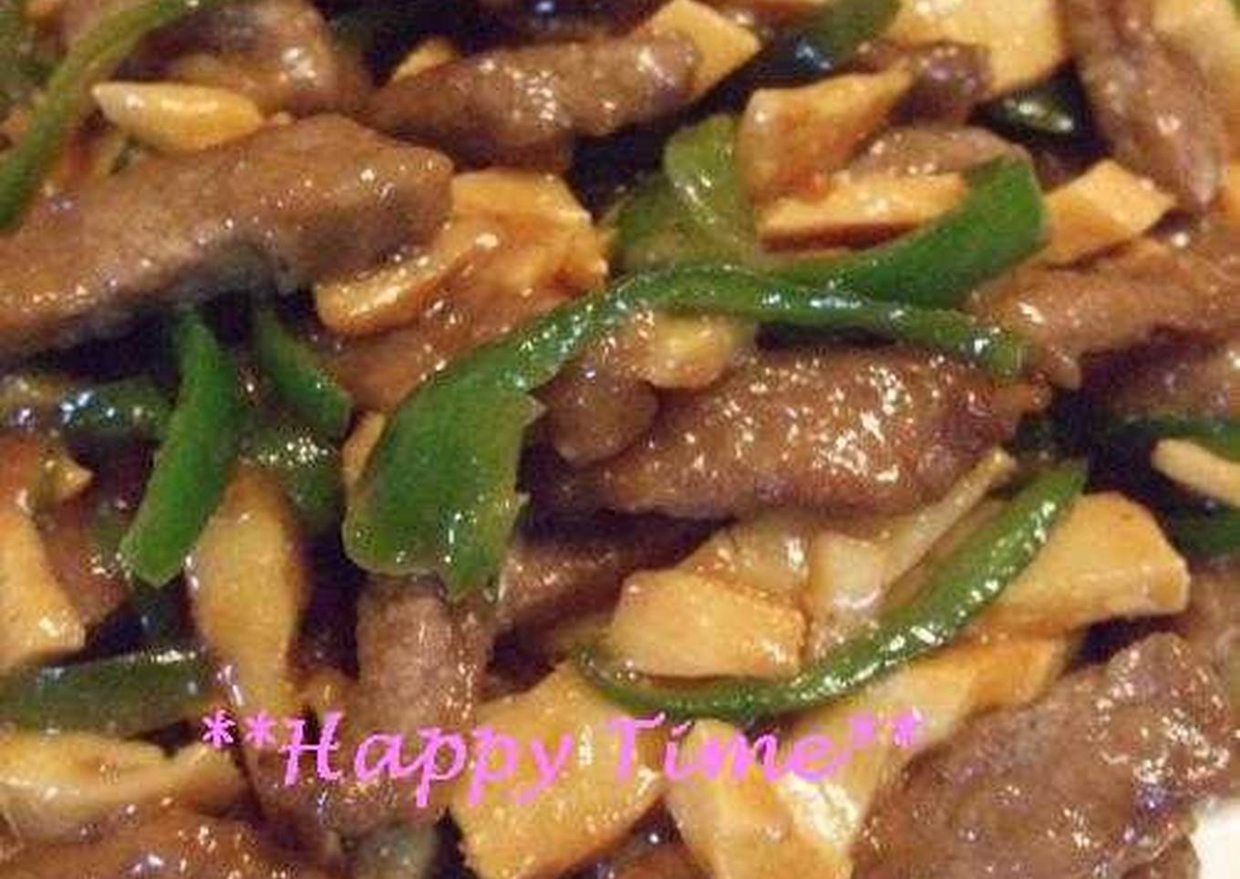 my kids rave about this chinjao rosu stir fried beef and peppers with oyster sauce