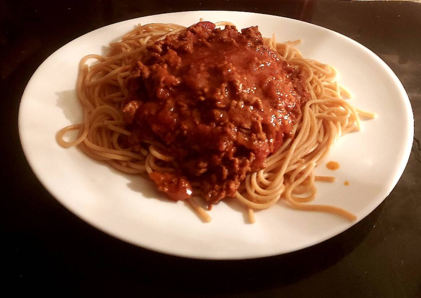 my pork beef minced meat bolognaise