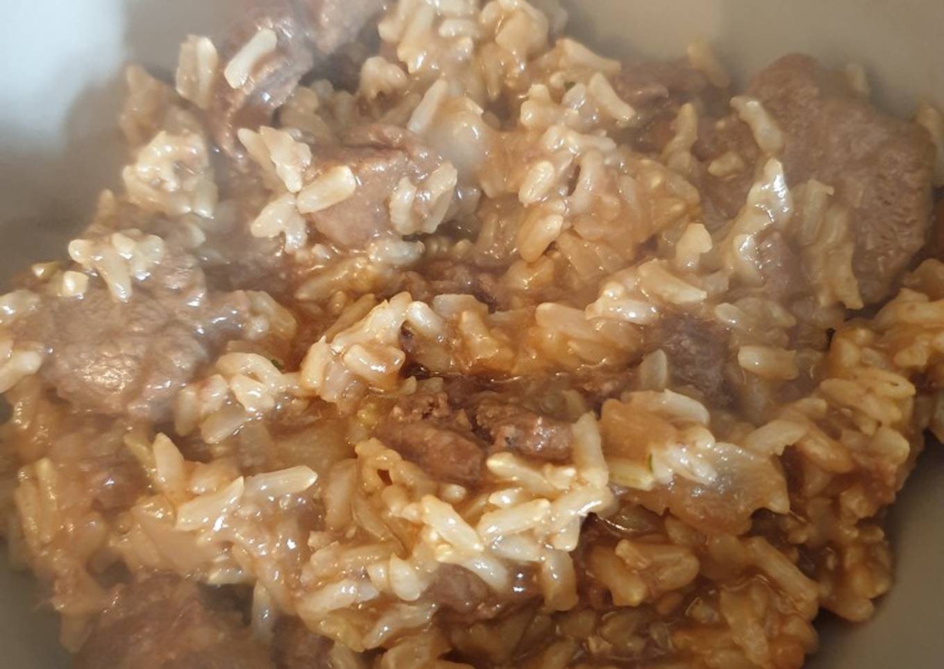 Really Easy Beef and Rice