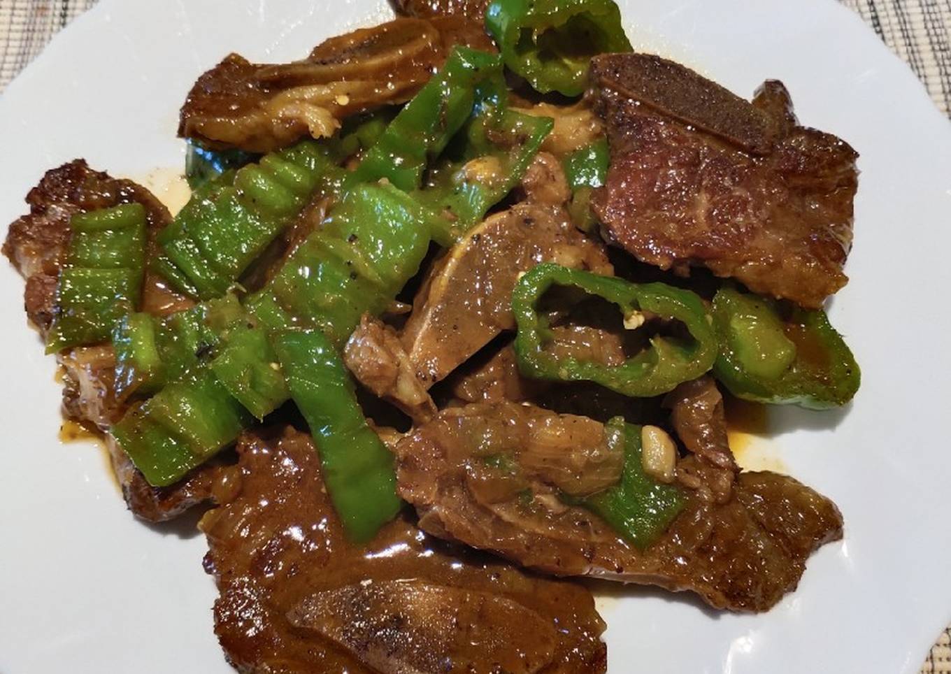 beef with black pepper sauce
