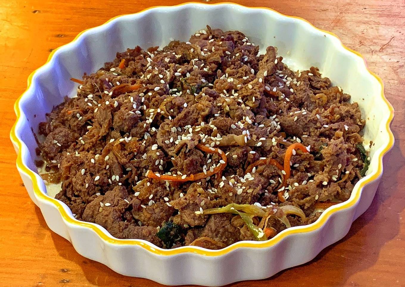 bulgogi korean style marinated beef bbq