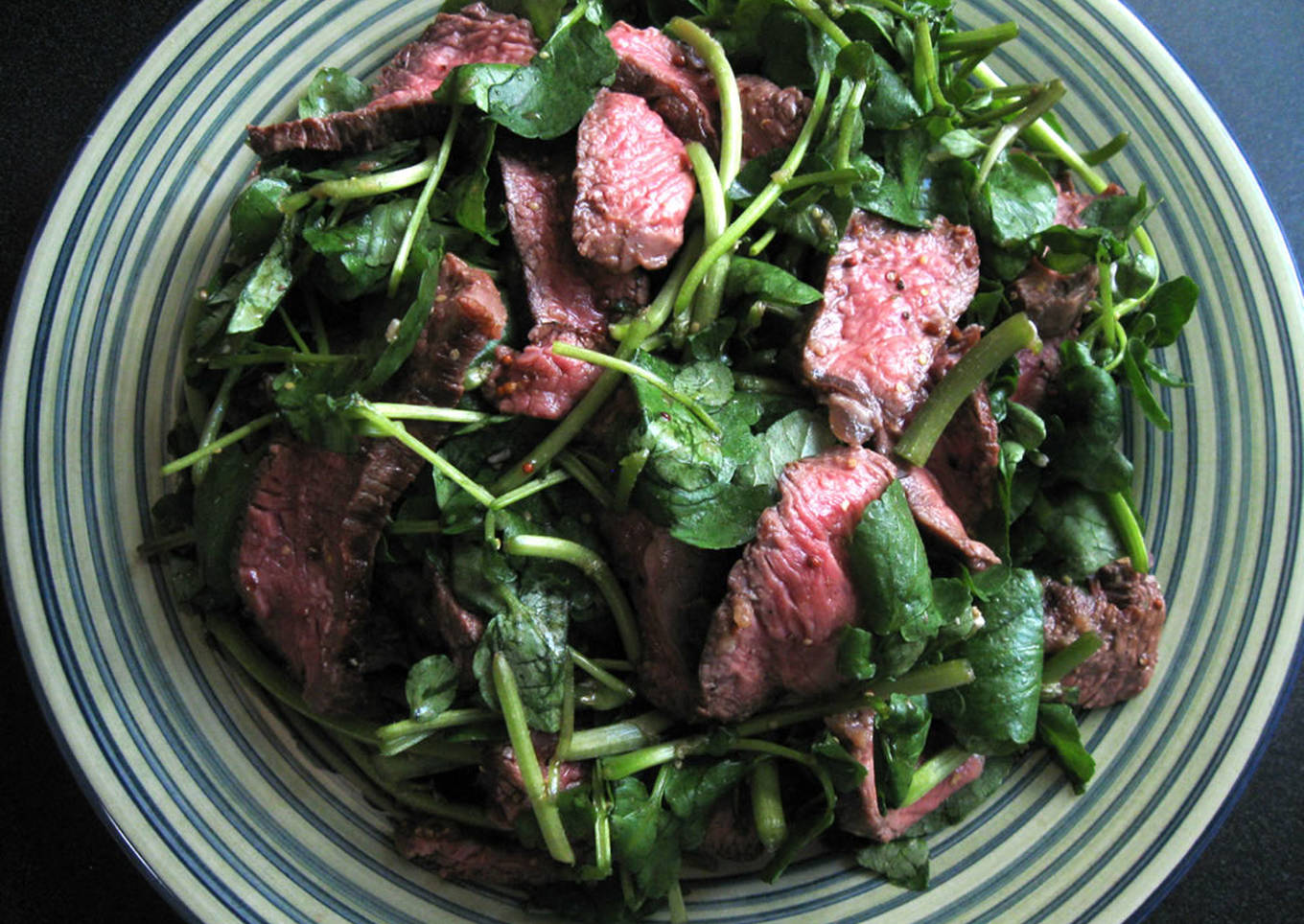 beef watercress salad