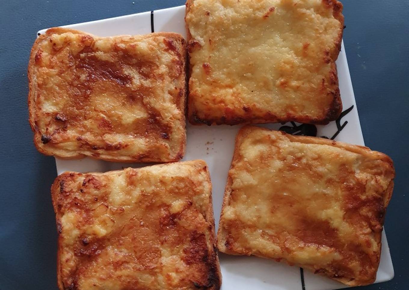 Cheesy Bechemel Sauce on Toast