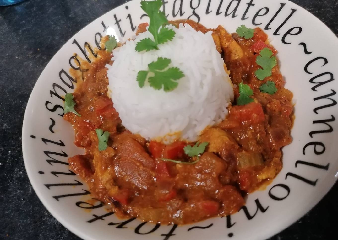 Homemade Indian chicken curry