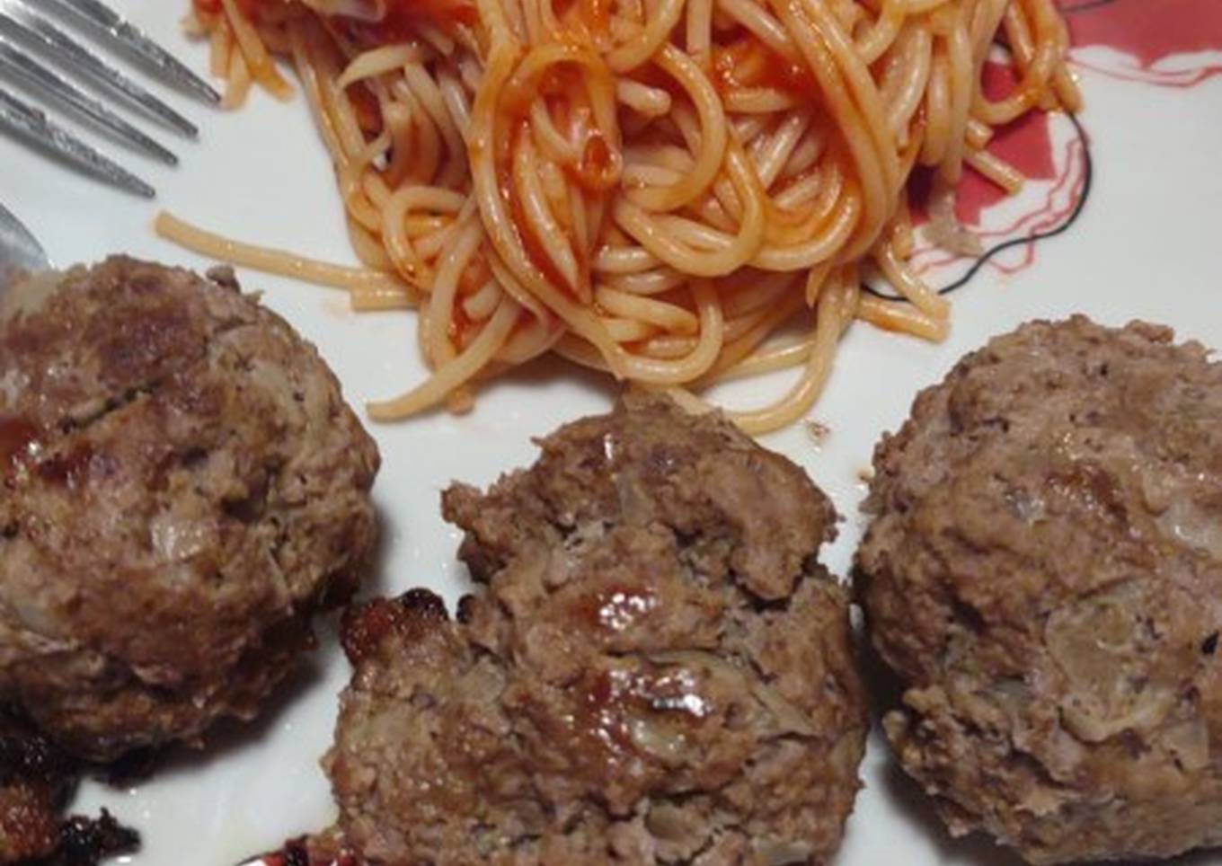 homemade meatballs with spaghetti mycookbook 2flavours