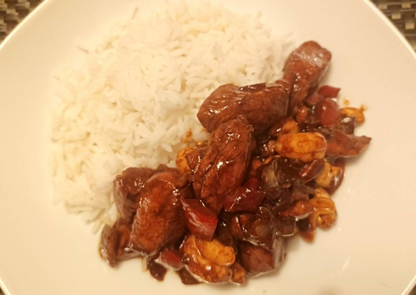 Fluffy’s attempt at Kung pao chicken