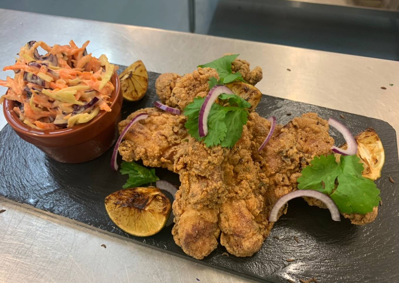 Southern Fried Chicken with Texas slaw