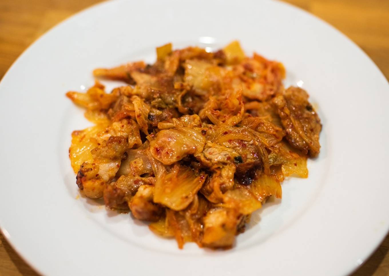 stir fried kimchi and pork