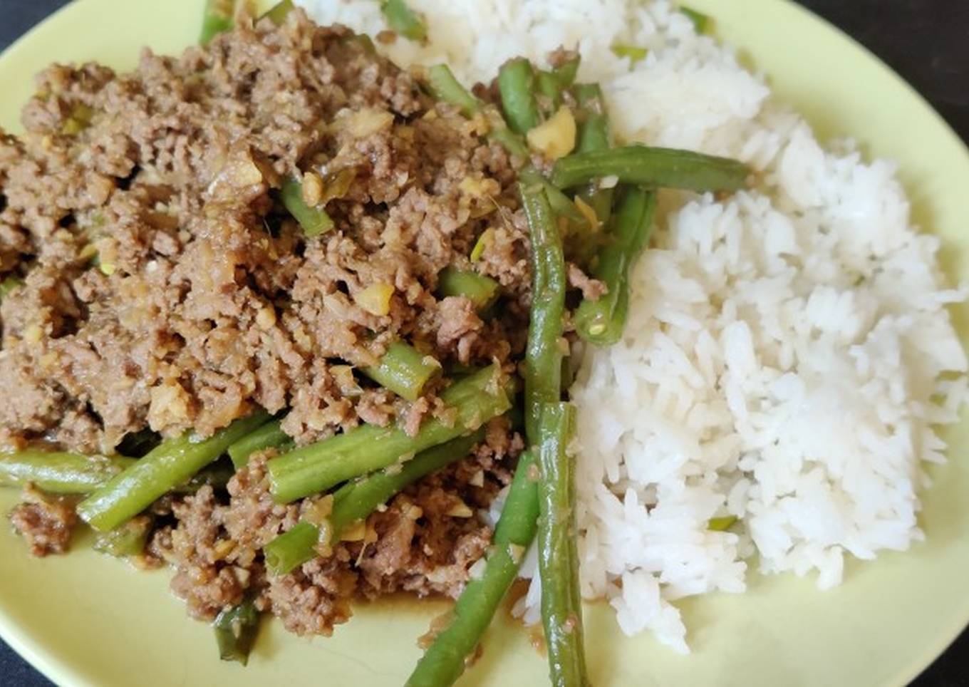 beef bulgogi with basmati rice