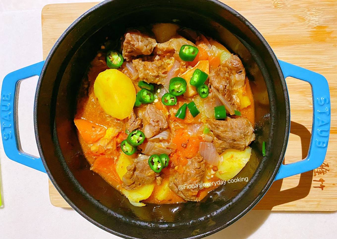 Chinese style beef stew