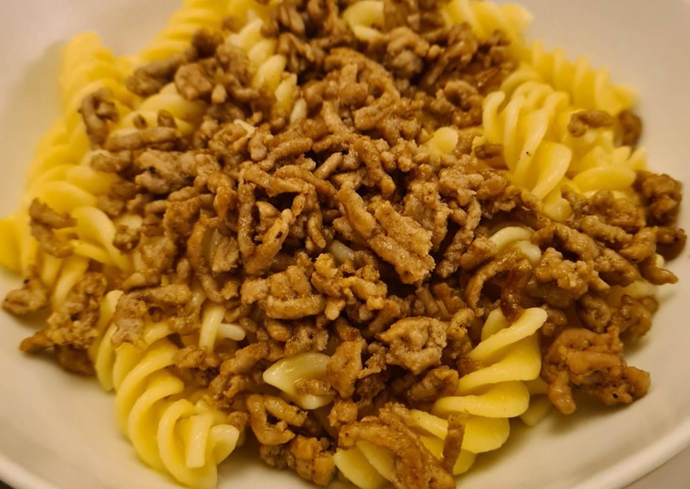 spicey beef mince pasta