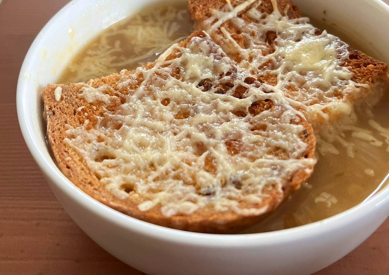 inspired french onion soup soupe a lognions gratinee without wine alcohol