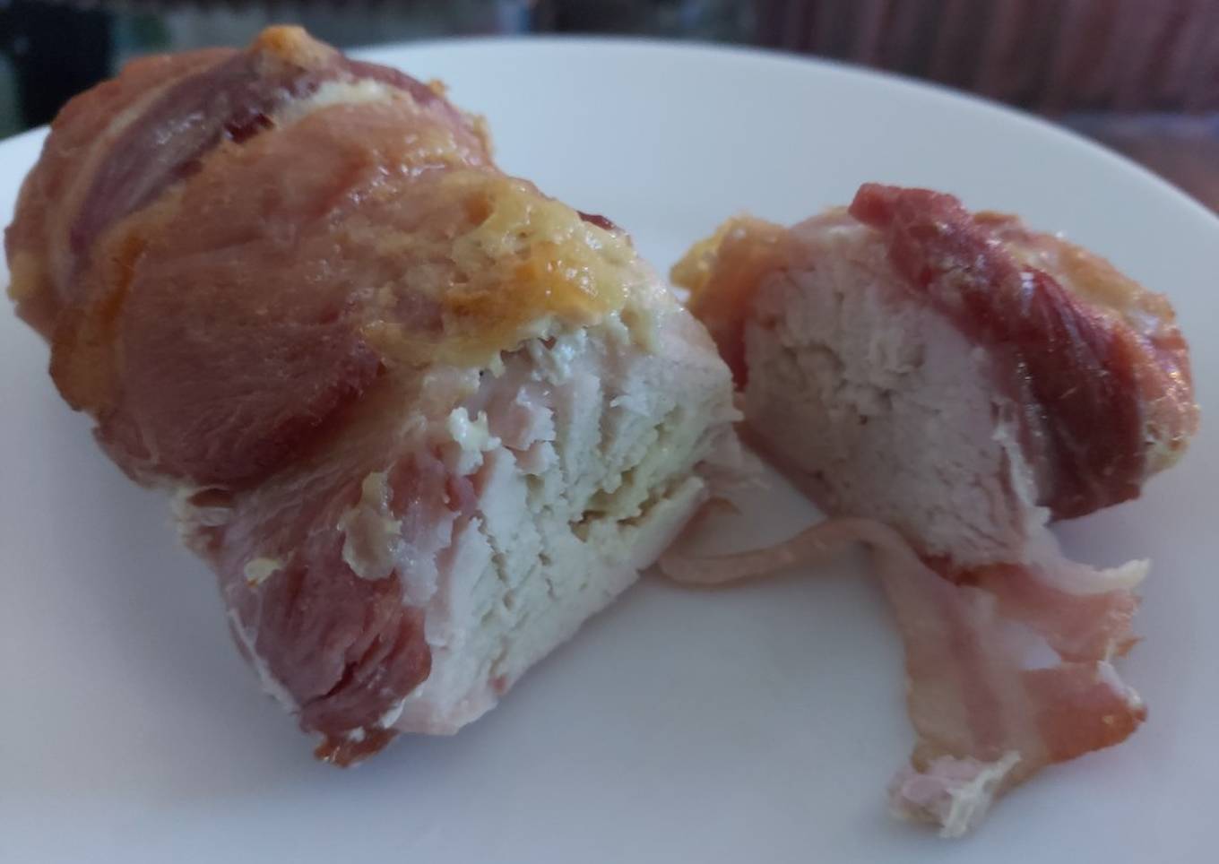 my brie stuffed chicken breast wrapped in bacon