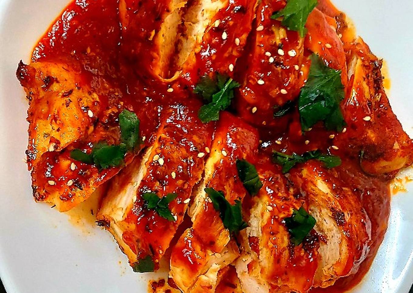 My Spicy Sriacha Honey Chicken 😃#Mainmeal