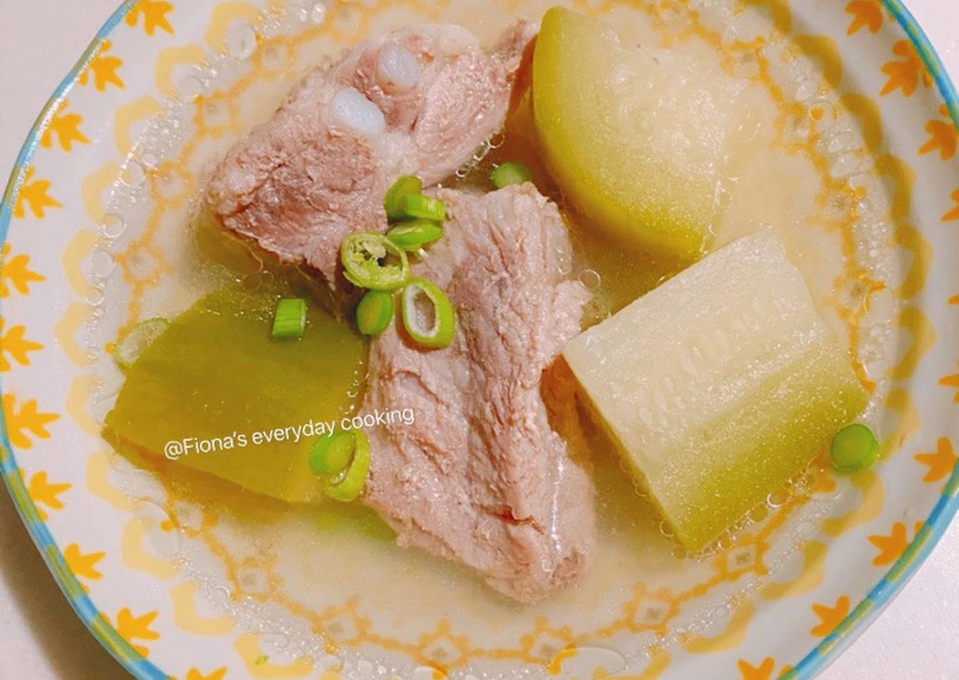 pork ribs soup with white gourd