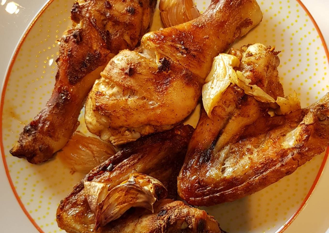 garlic butter roast chicken drumstick wings