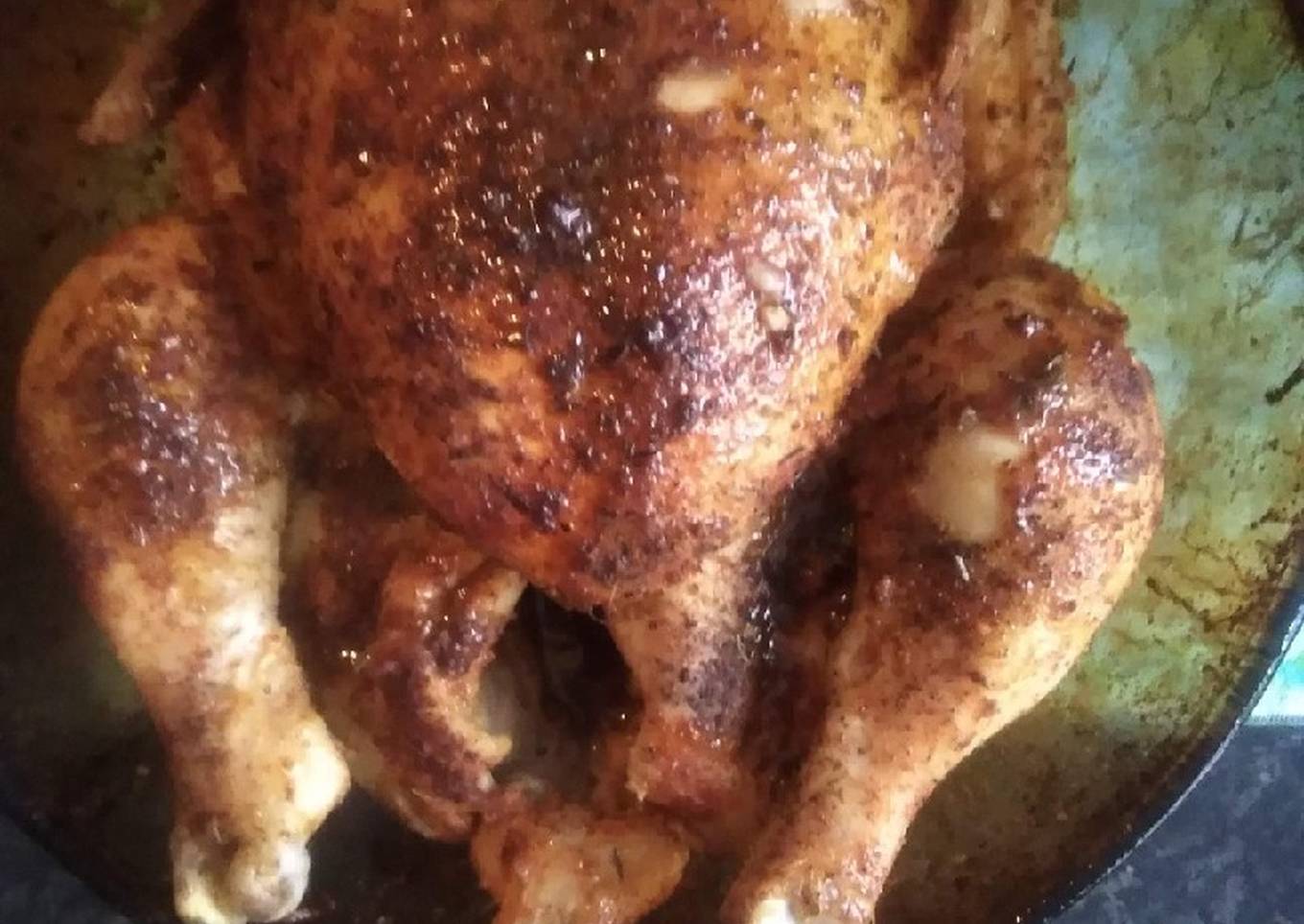 Pot roasted chicken