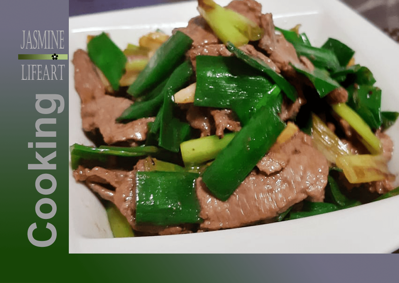 stir fried beef with spring onion