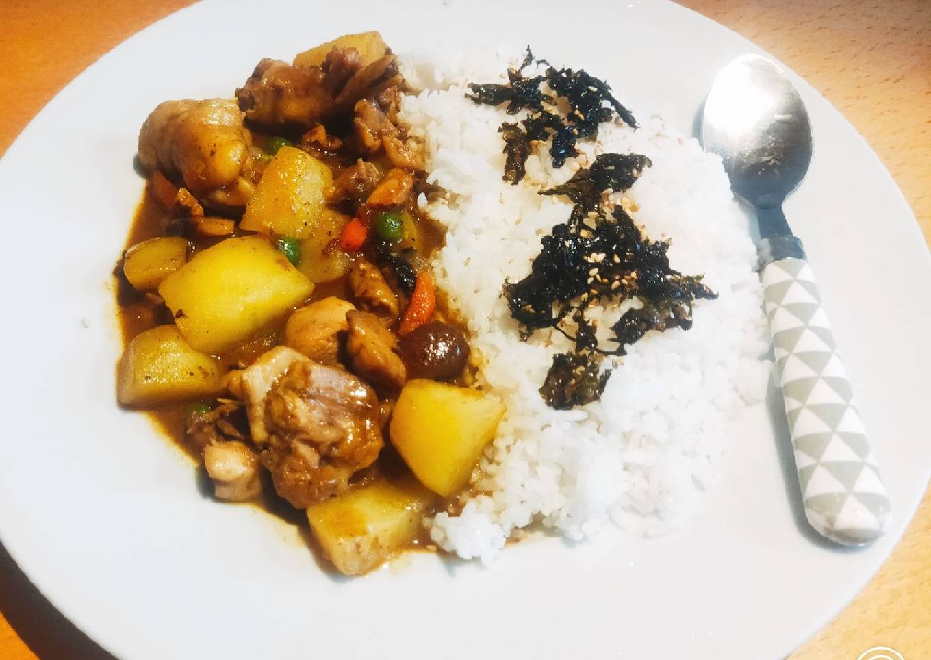 easy curry chicken rice