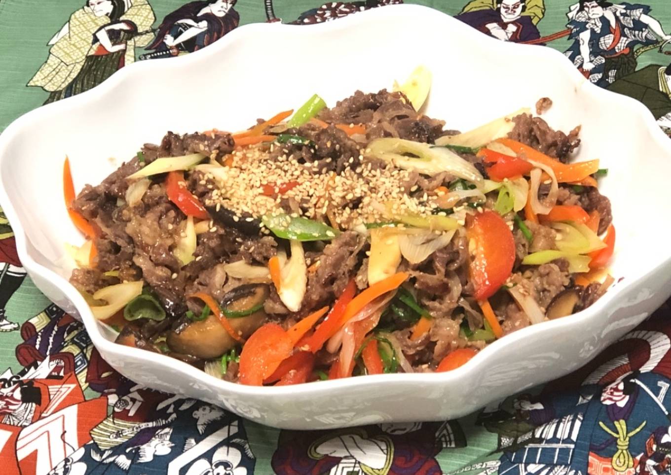 Sweet and Hot Beef with Vegetables