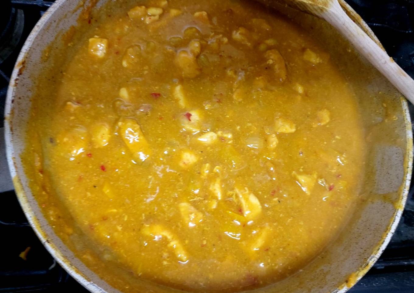 my favourite curried chicken with lots of curry sauce