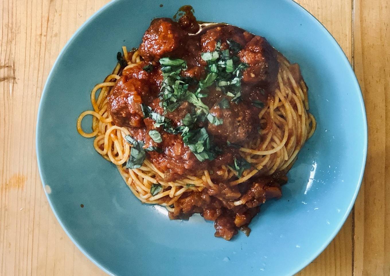 spaghetti meatballs slow cooker version